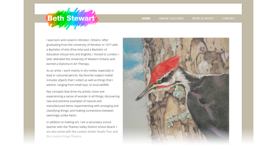 website - artist Beth Stewart