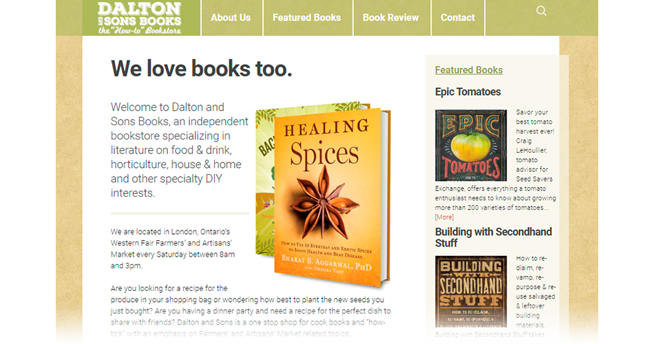 website - Dalton & Sons Books